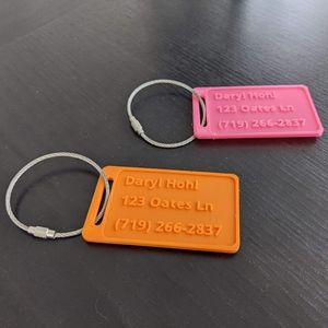 Personalized luggage tags. Travel ID tags.